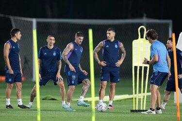 De Paul y Di María entrenan con normalidad