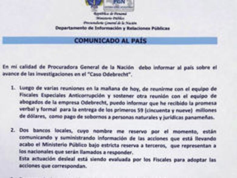 Odebrecht promete entregar $59 millones 'como pago de sobornos': Kenia Porcell