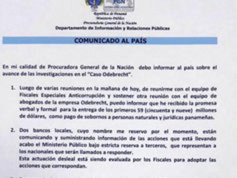 Odebrecht promete entregar $59 millones 'como pago de sobornos': Kenia Porcell