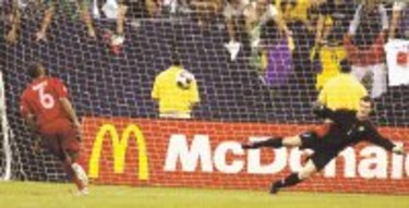 Un penal a lo Panenka