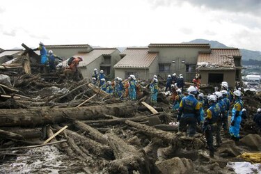 Ya son 26 los desaparecidos y 39 los muertos por inundaciones en Japón