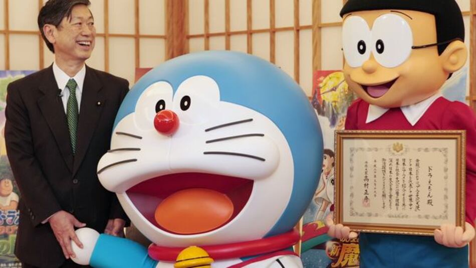 El gato cósmico Doraemon ayuda al deshielo de relaciones entre China y Japón