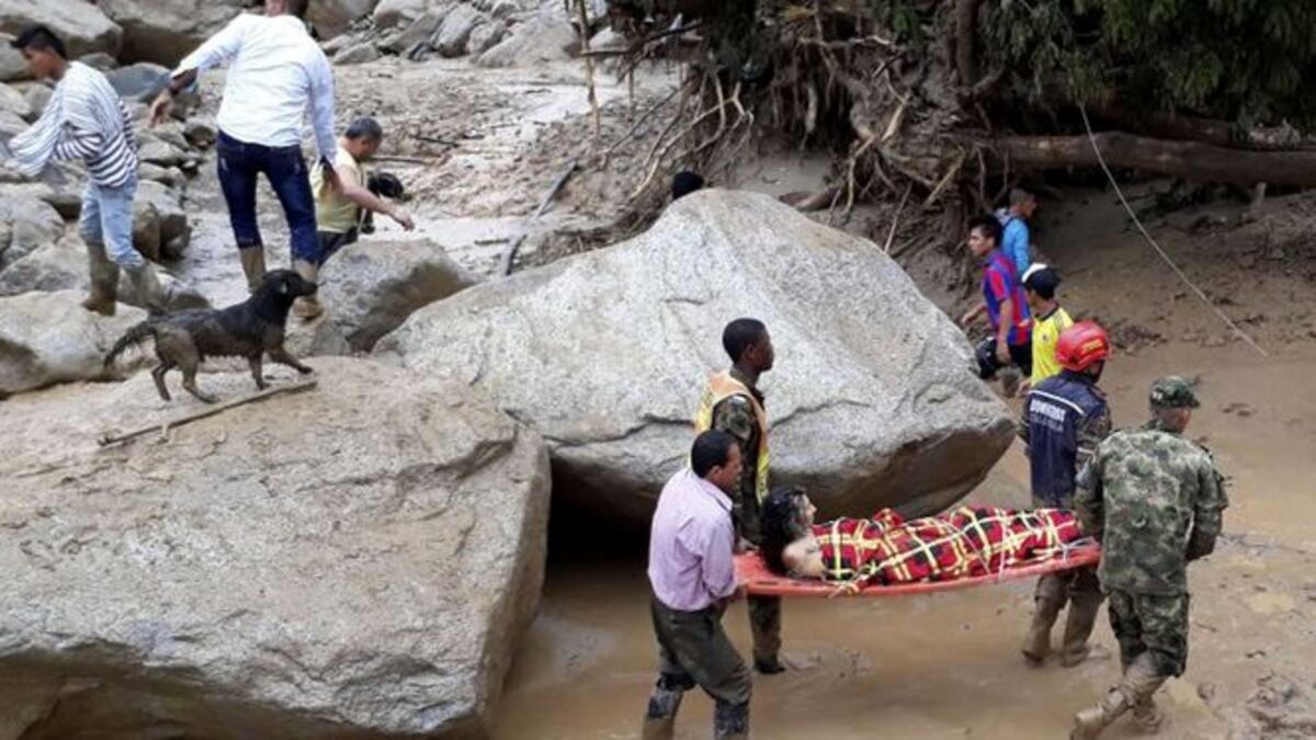 Avalancha en el sur de Colombia deja 112 muertos