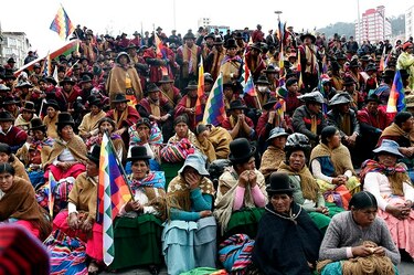 'Que vuelva Evo', grita una enardecida multitud aymara en La Paz