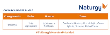 Trabajos de mantenimiento en la red eléctrica del 1 al 7 de septiembre 2025