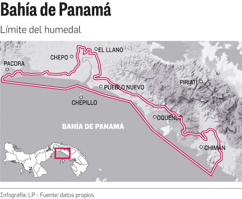Humedal bahía de Panamá: plan de manejo atrasado y amenazas latentes