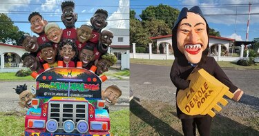 Creatividad y humor: así son los muñecos de Año Viejo rumbo a 2026