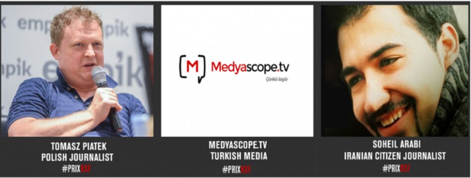 Un periodista polaco y un fotógrafo iraní preso, entre los premiados por Reporteros sin Fronteras