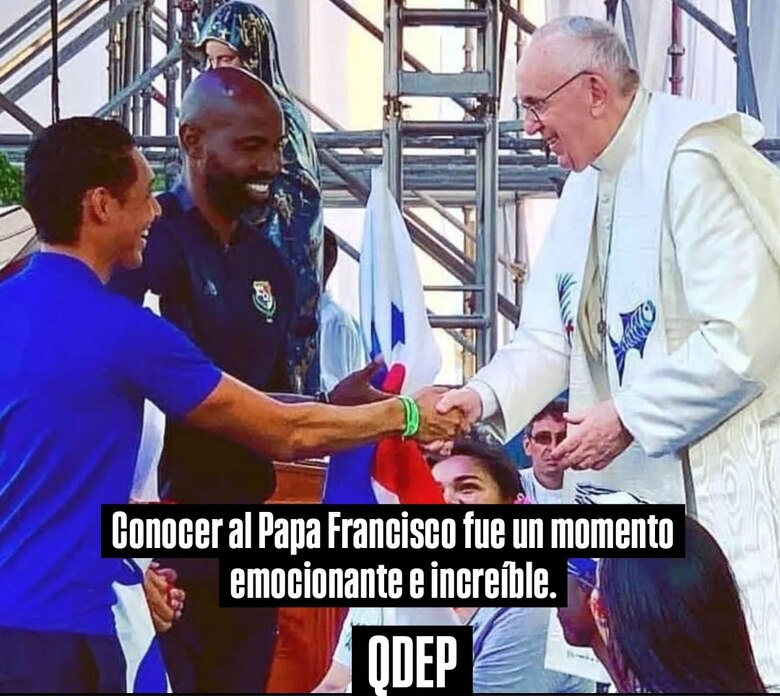 ‘Conocer al papa Francisco fue un momento emocionante e increíble’: Felipe Baloy tras la muerte del pontífice