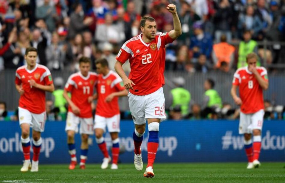 Rusia parte con pie derecho; golea 5-0 a Arabia Saudita