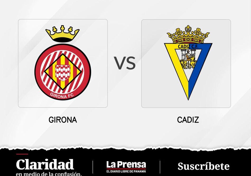 Cádiz recibe hoy a Girona de local