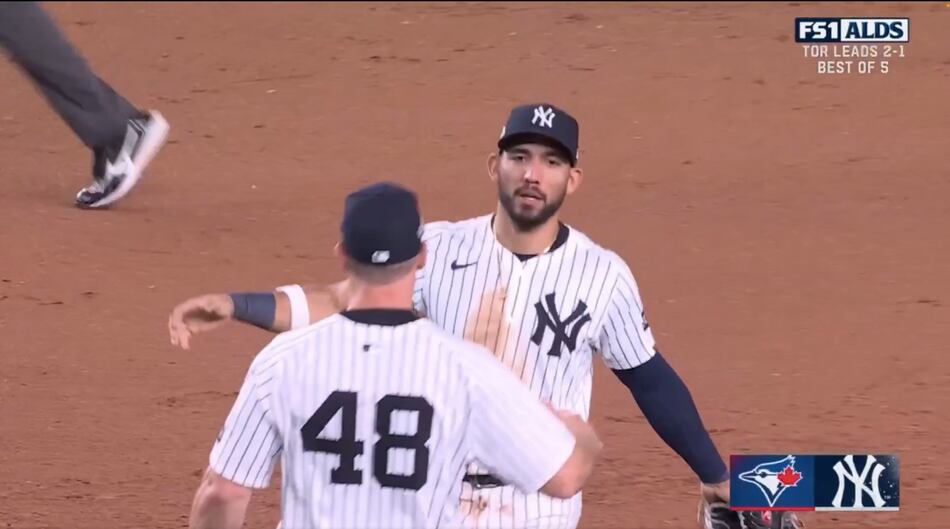 José Caballero sella con un out espectacular la remontada de los Yankees