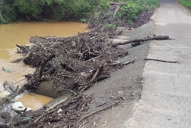 Residentes de Azuero advierten a autoridades de la obstrucción de un vado