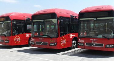 México presenta primera flota latinoamericana de autobuses híbrido