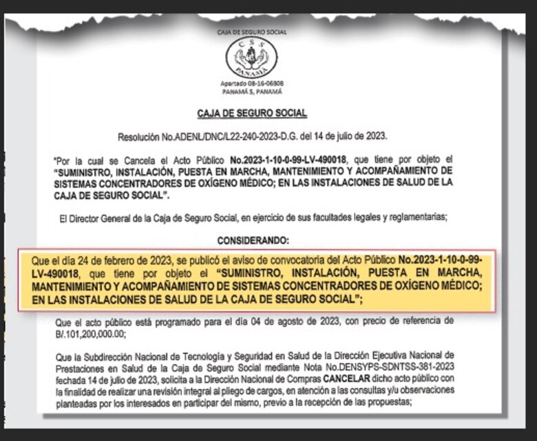 Inconsistencias tumban licitación de $101 millones para instalar plantas de oxígeno en la CSS