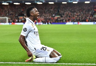 Vinícius, el terror del Liverpool