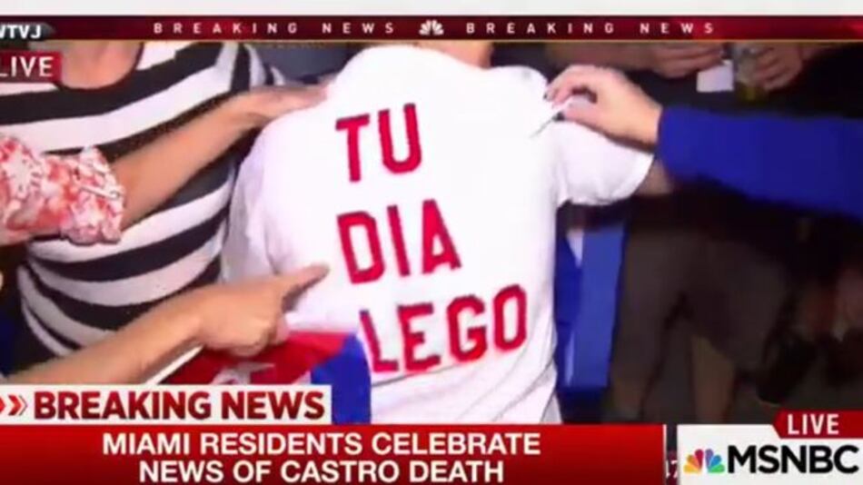 Cubanos en Miami salen a las calles tras conocer de la muerte de Fidel Castro