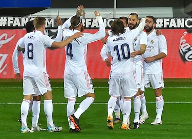 El Real Madrid vence 3-1 en Eibar y sigue el ritmo del Atlético