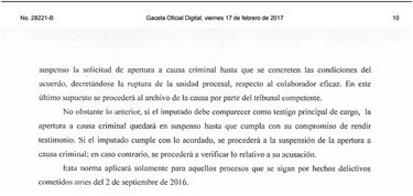 Desde hoy el Ministerio Público puede negociar delaciones premiadas