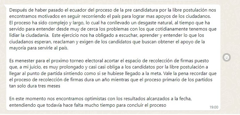 Así marcha la carrera por la libre postulación