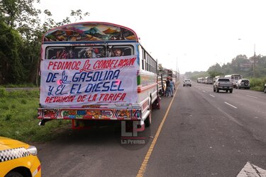 Se levanta paro de transporte en Panamá Oeste; Cortizo debe darles respuesta el jueves 28