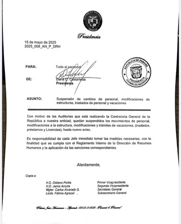 Auditoría de la Contraloría obliga a la Asamblea a congelar movimientos de personal