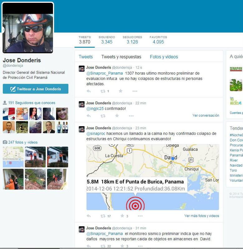 Fuerte sismo de 6.4 grados sacude a Panamá y Costa Rica