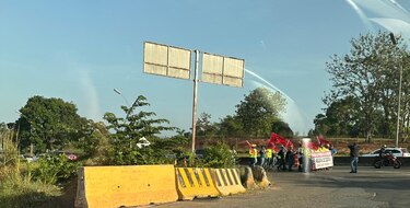 El tráfico vehicular se vio afectado en varios puntos por protesta del Suntracs