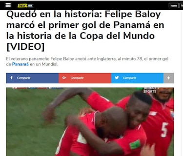 Gol de Felipe Baloy le da la vuelta al mundo