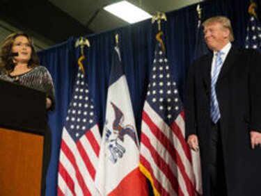 Donald Trump recibe el apoyo de Sarah Palin