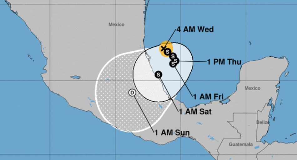 Katia, nueva tormenta tropical, se forma en costa atlántica de México