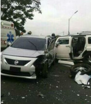 Accidente vehicular en Loma Cová deja tres heridos