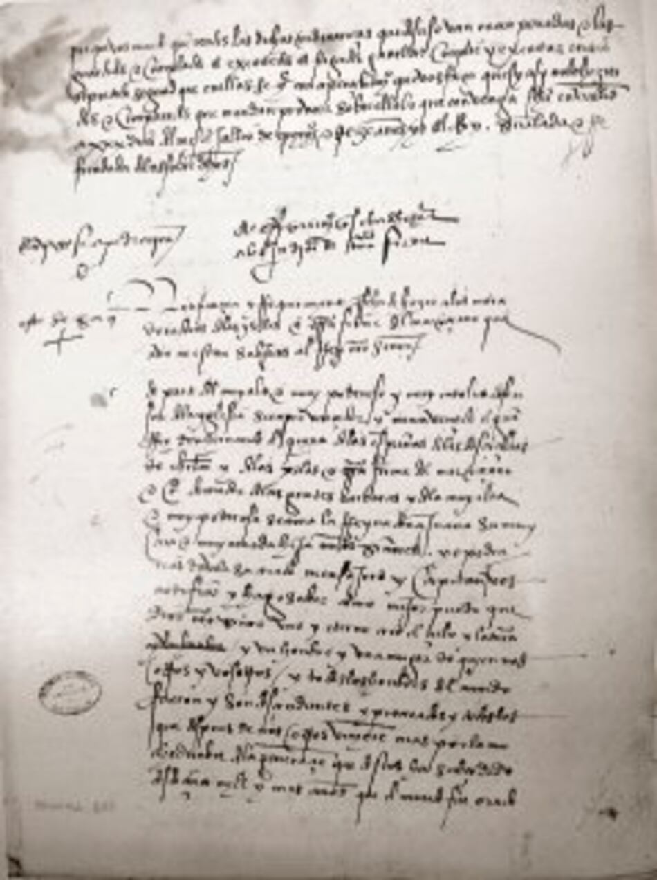 El requerimiento que se hace a los indios