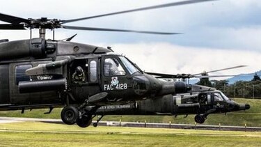 Accidente de helicóptero militar dejó cuatro muertos en Colombia