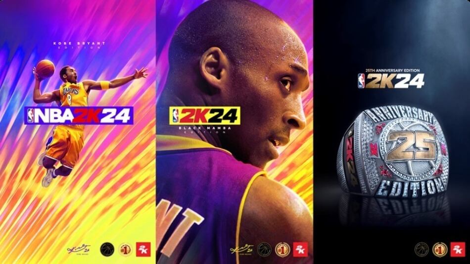 Kobe Bryant protagoniza la portada de NBA 2K24