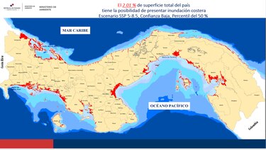 El cambio climático provocará la desaparición de islas y zonas costeras en Panamá