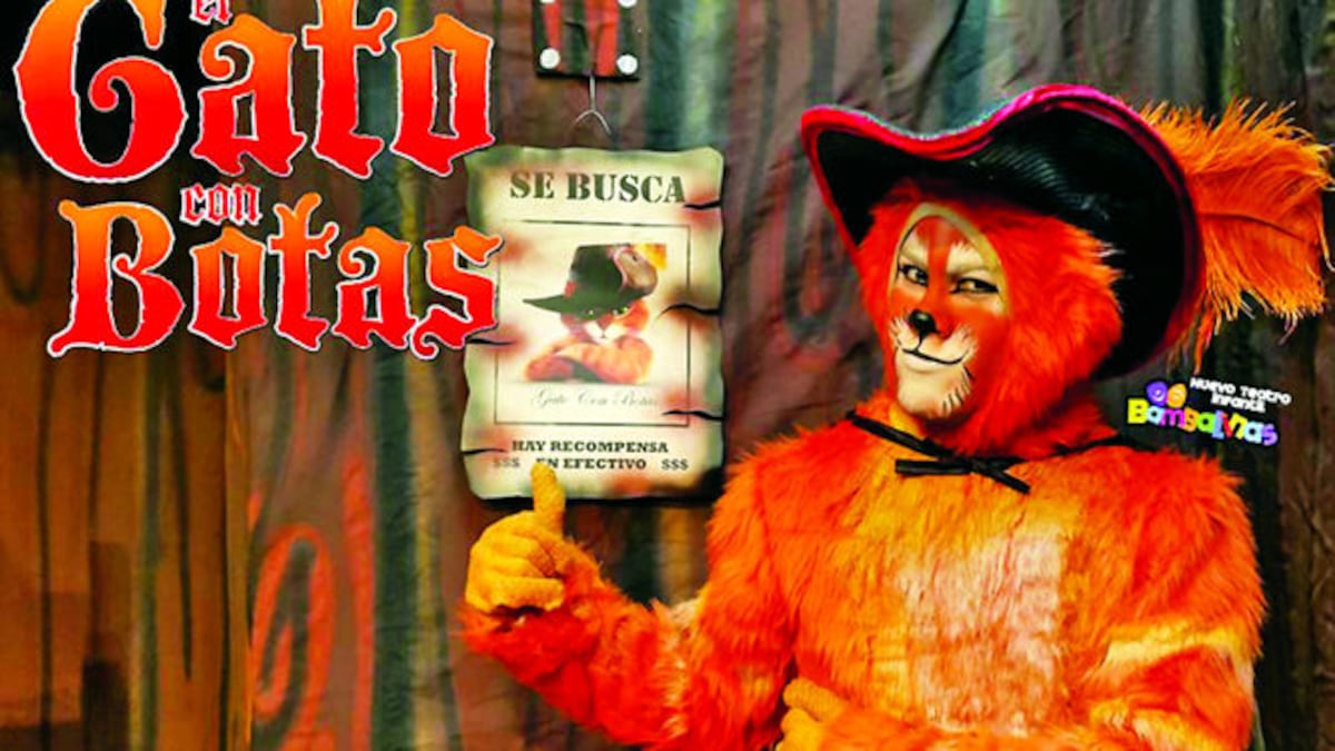 ‘El gato con botas’ llega al escenario. Tomado de Facebook