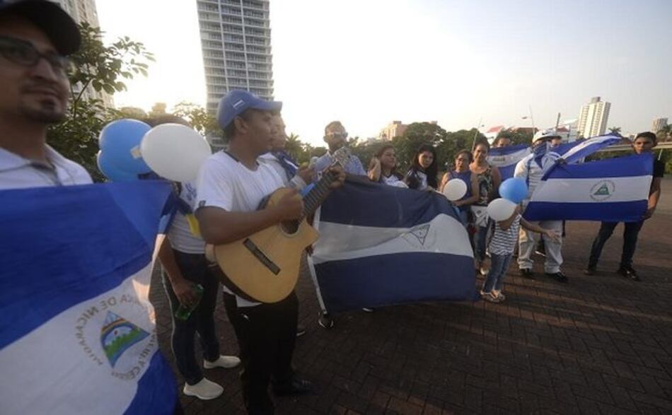 Nicaragüenses residentes en Panamá piden inclusión del pueblo en el diálogo