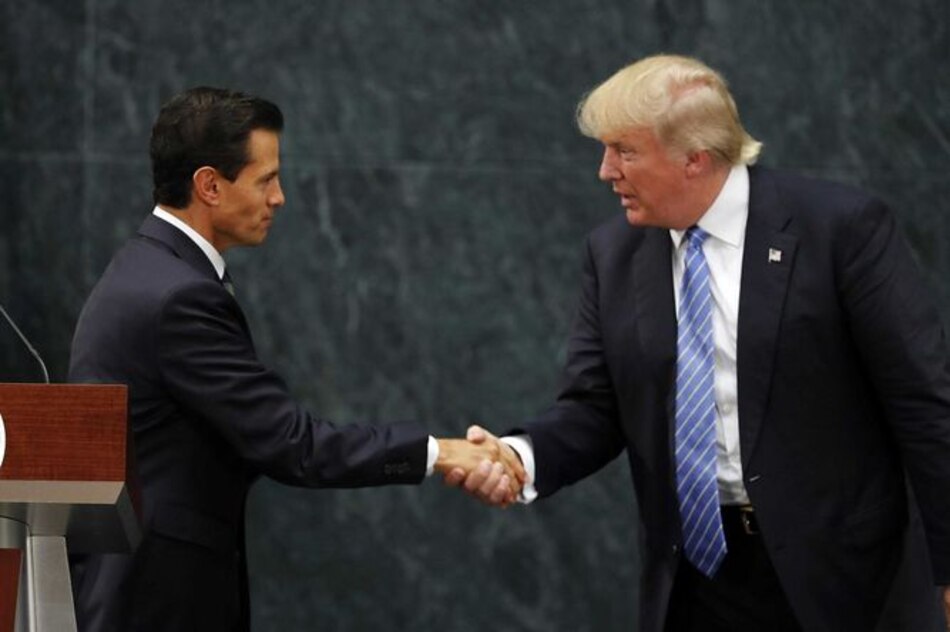 México cuestiona por qué Peña Nieto recibe a Trump