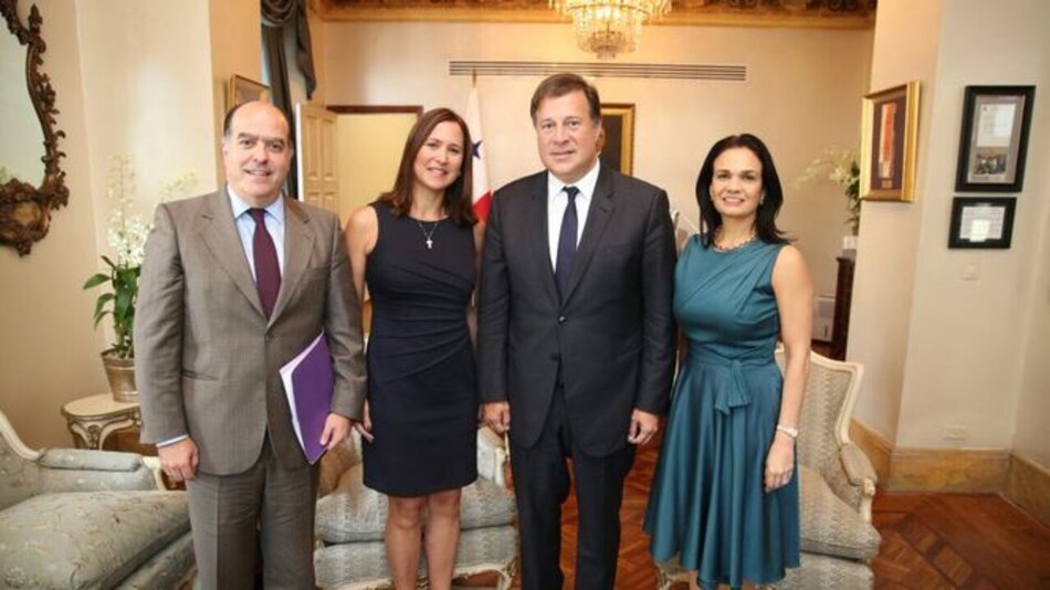 Dirigente opositor venezolano se reúne con el presidente Varela