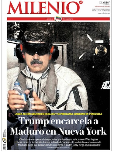 La foto de Nicolás Maduro esposado recorre el mundo tras su captura por Estados Unidos