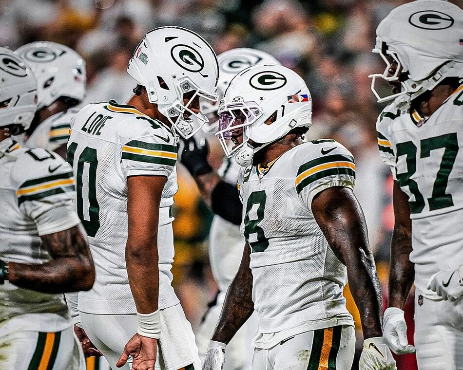 Jordan Love lidera a los Packers para derrotar a los Commanders de Jayden Daniels