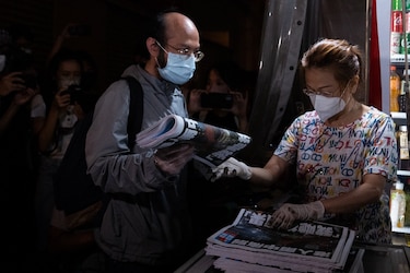 ‘Apple Daily’, el diario de Hong Kong que desafió a Pekín, para sus rotativas