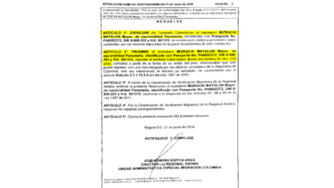 Cancillería colombiana: expulsión de Mayer Mizrachi sigue vigente