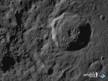 El módulo Odiseo envía sus primeras imágenes desde la Luna