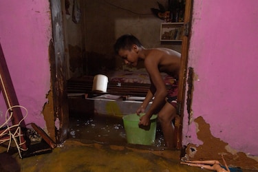 Más de 3,000 familias afectadas por las lluvias en la región del oeste de Venezuela