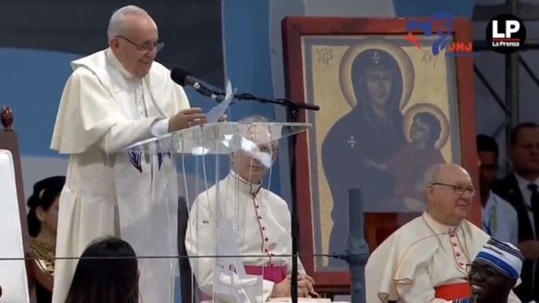 'Cuántas cosas nos pueden diferenciar, pero eso no impidió poder encontrarnos', dice el papa a los jóvenes