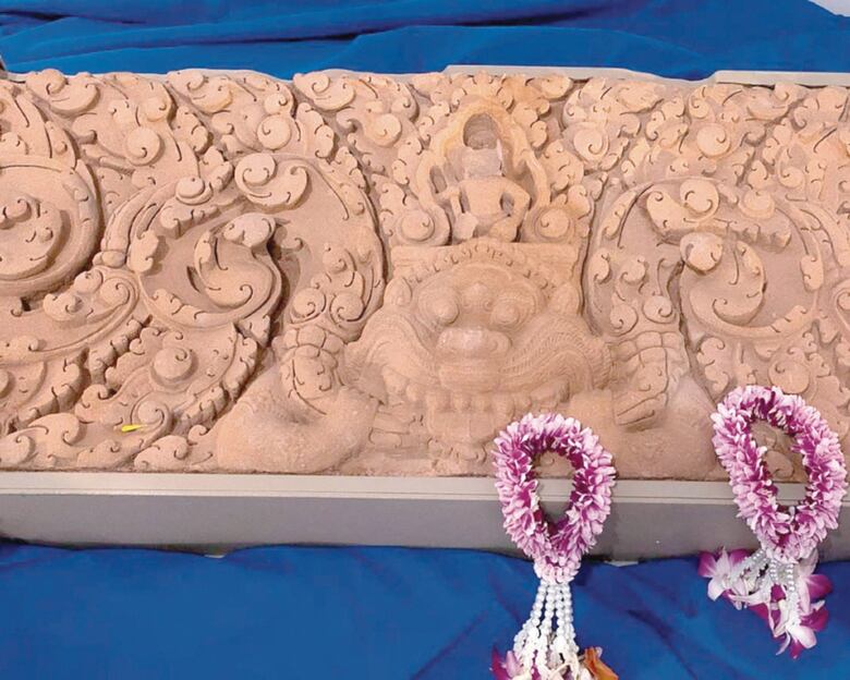 Estados Unidos devuelve a Tailandia dos antiguos dinteles