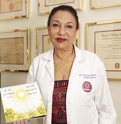 Protectora de la piel del albino guna