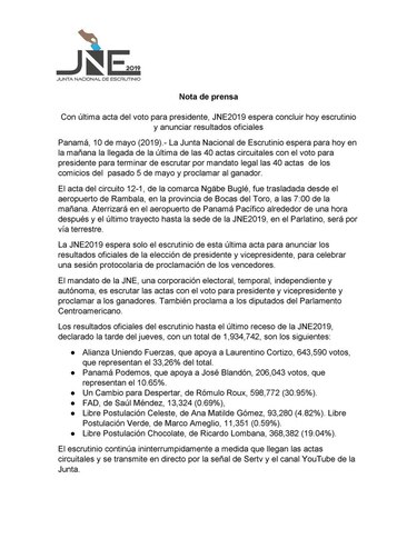 JNE proclamará a las 7:00 p.m. al nuevo presidente